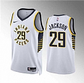 Men's Indiana Pacers #29 Quenton Jackson White Association Edition Stitched Basketball Jersey Dzhi,baseball caps,new era cap wholesale,wholesale hats